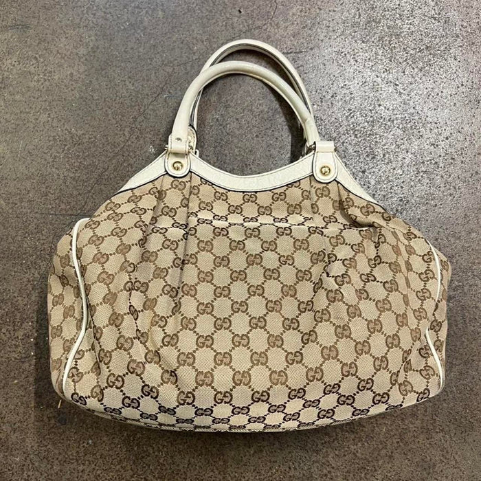 Gucci sukey cream bag