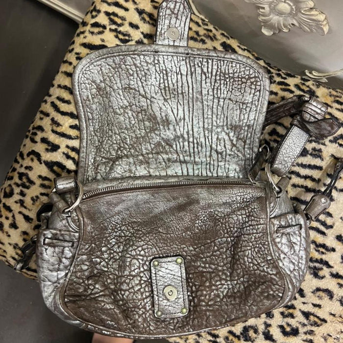 Miu Miu silver flower shoulder bag