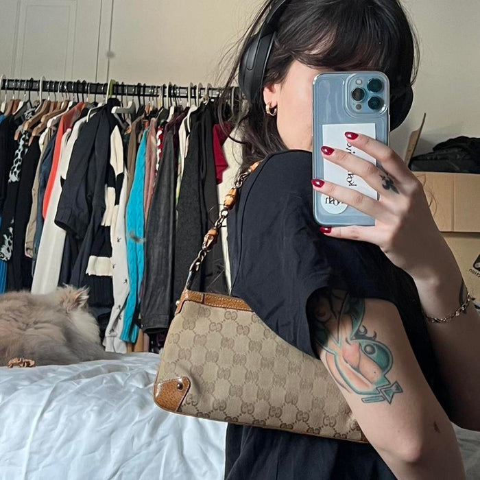 Gucci bamboo shoulder bag