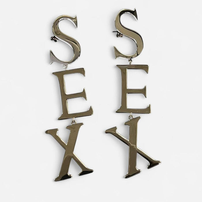 Vivienne Westwood silver sex earrings