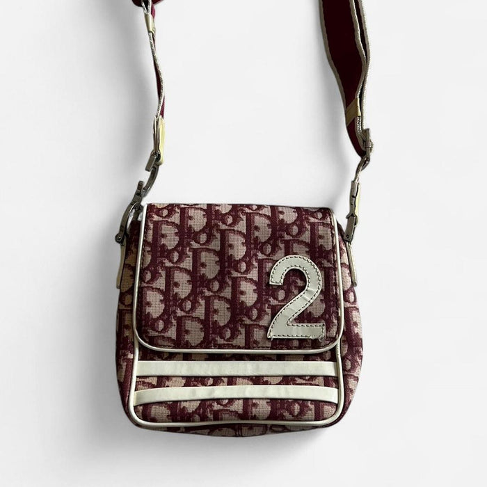 Dior vintage red messenger bag