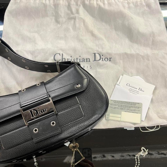 Christian Dior black Columbus bag