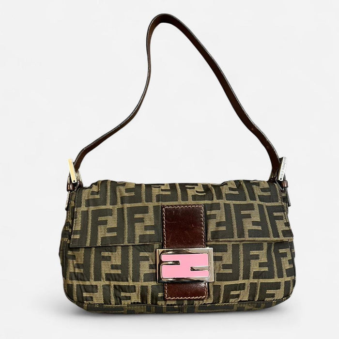 Fendi zucca baguette shoulder bag