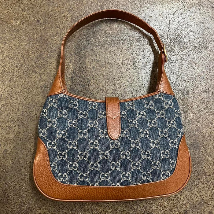 Gucci Jackie 1961 denim shoulder bag