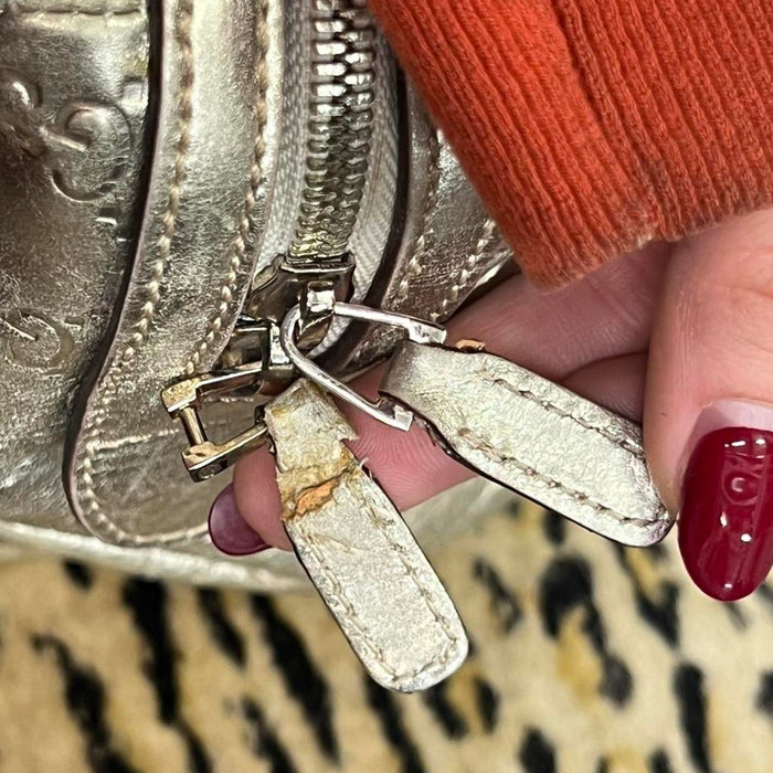 Gucci champagne Britt Boston bag