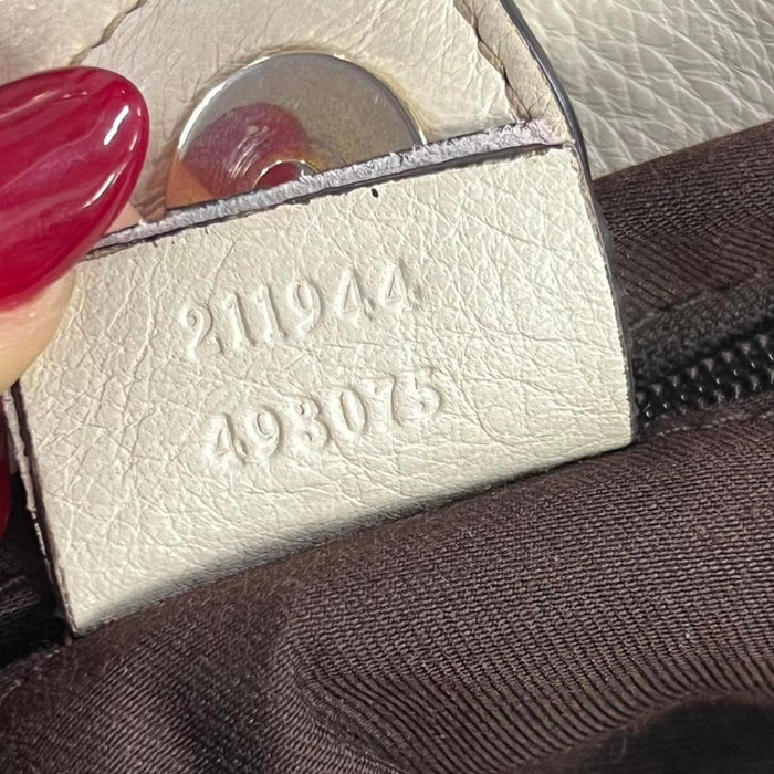 Gucci sukey cream bag