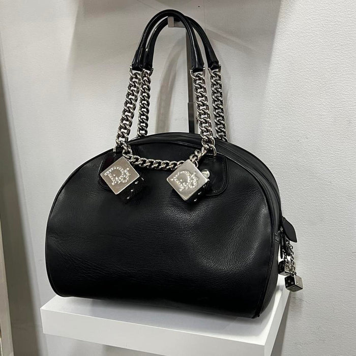 Christian Dior black gambler bag