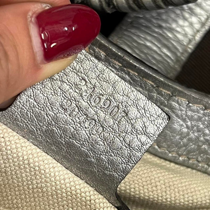 Gucci silver Jackie 1961 medium hobo bag