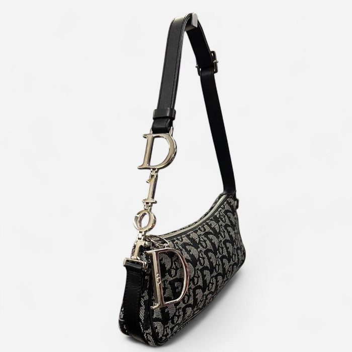 Christian Dior spellout monogram shoulder bag