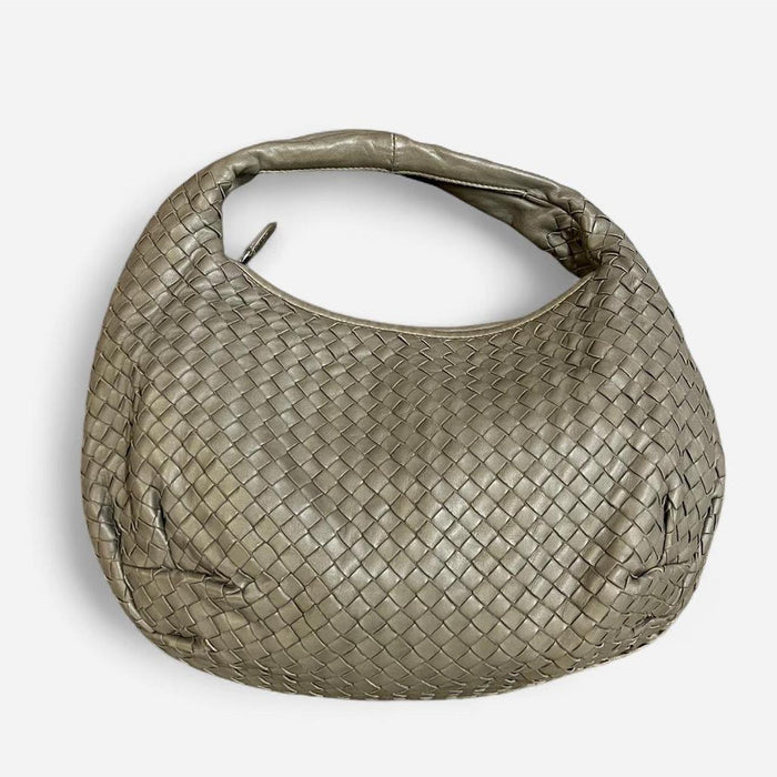 Bottega Veneta grey hobo bag