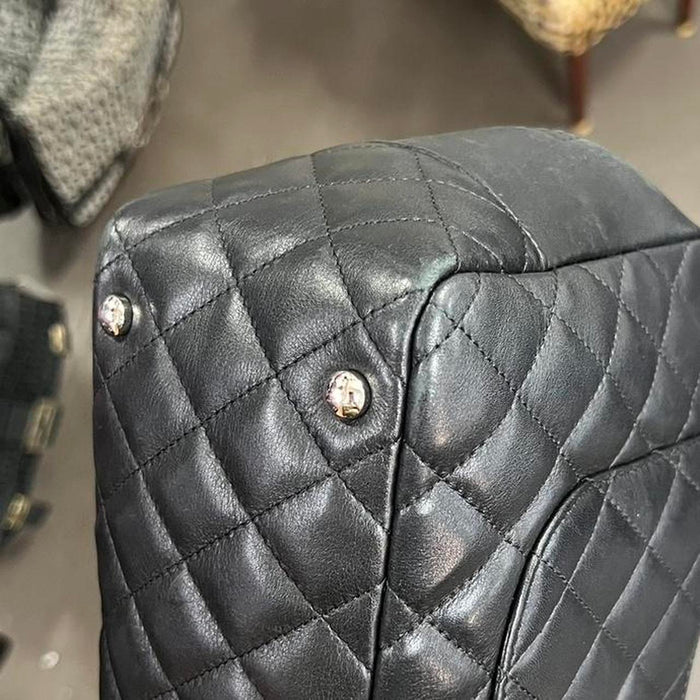 Chanel black and white cambon bowler bag