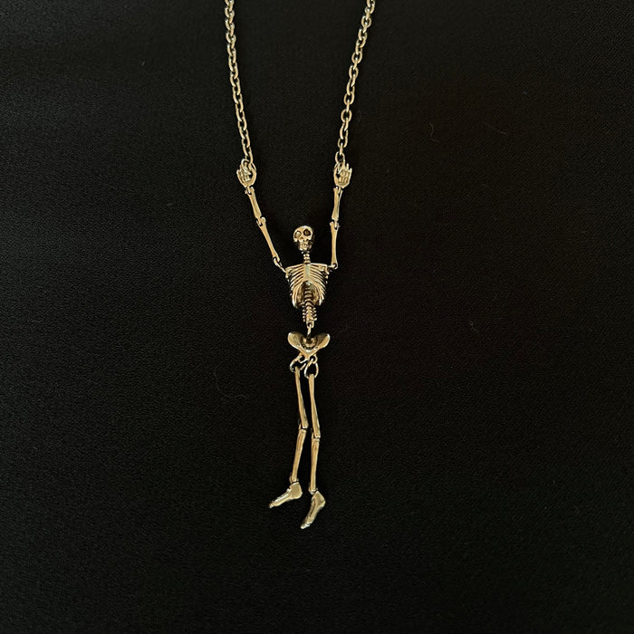 Vivienne Westwood silver skeleton necklace