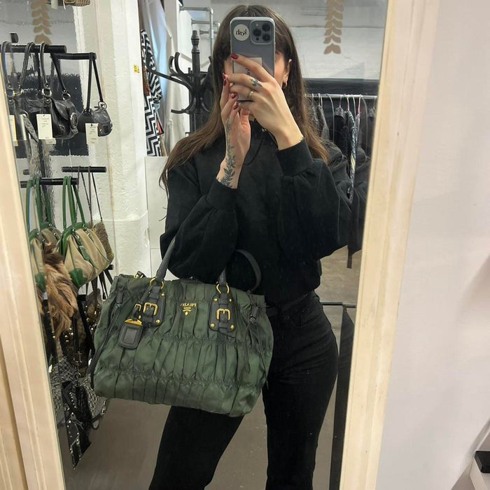 Prada gauffre tessuto bag