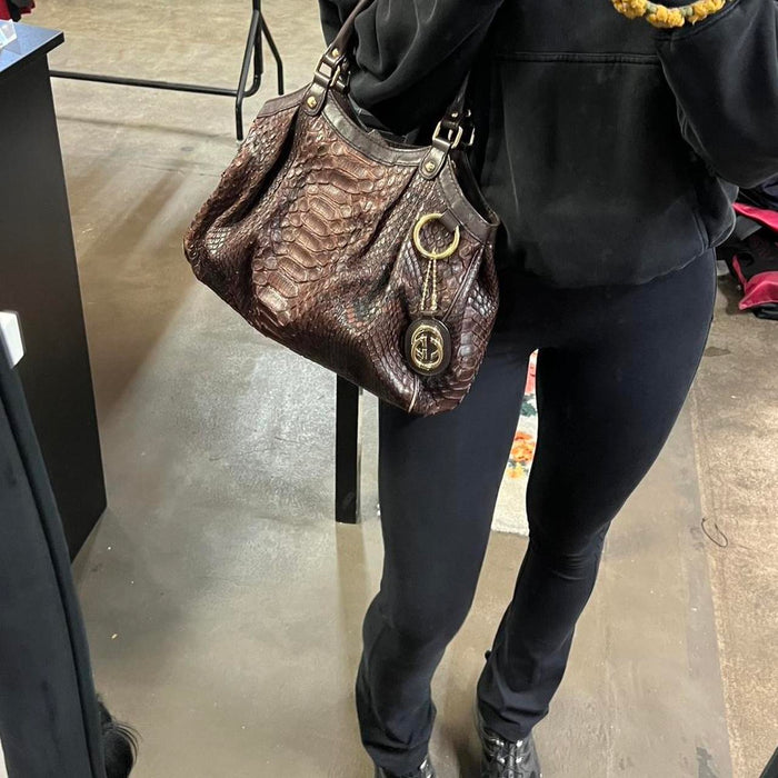 Gucci alligator sukey bag