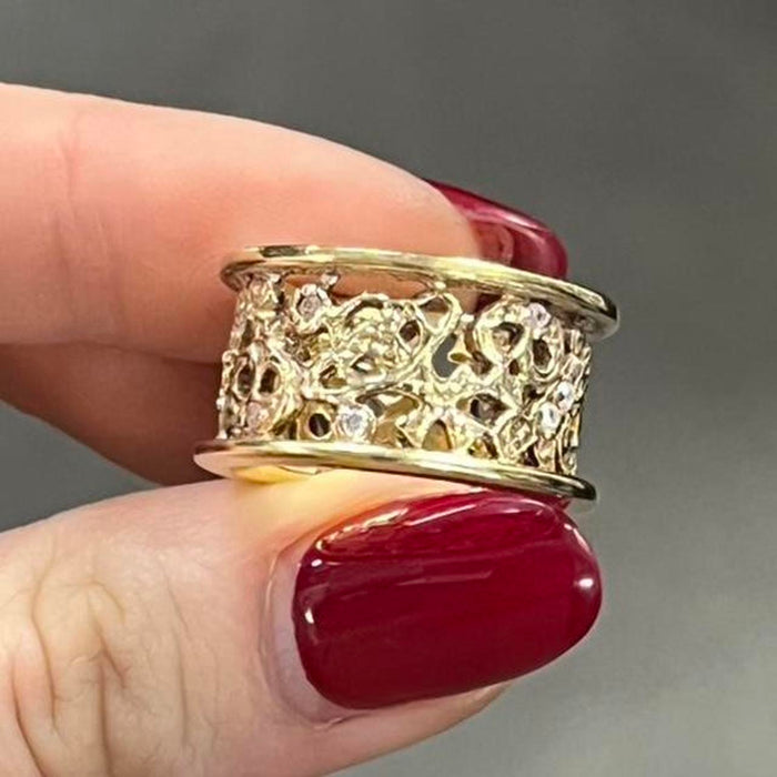 Vivienne Westwood gold orb and skull ring