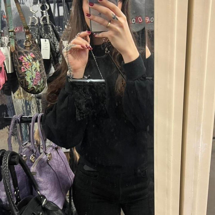 Prada velvet evening bag