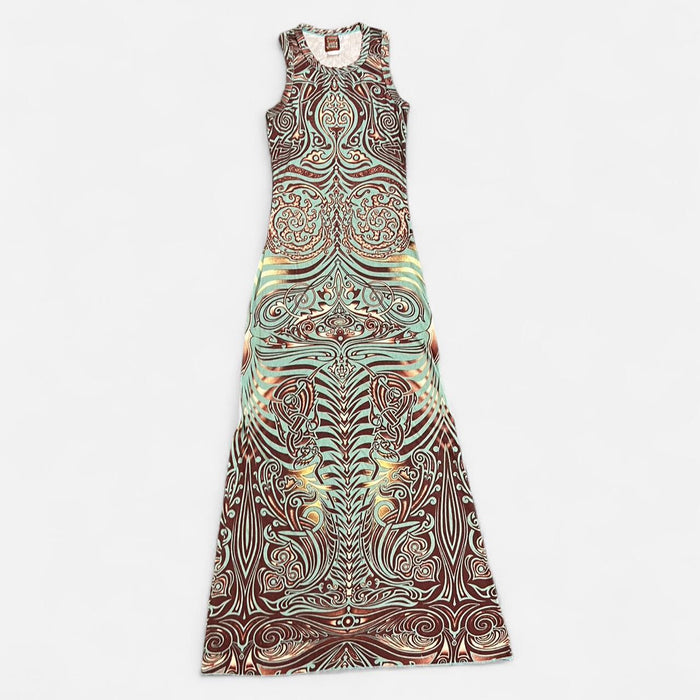 Jean Paul Gaultier tribal maxi dress