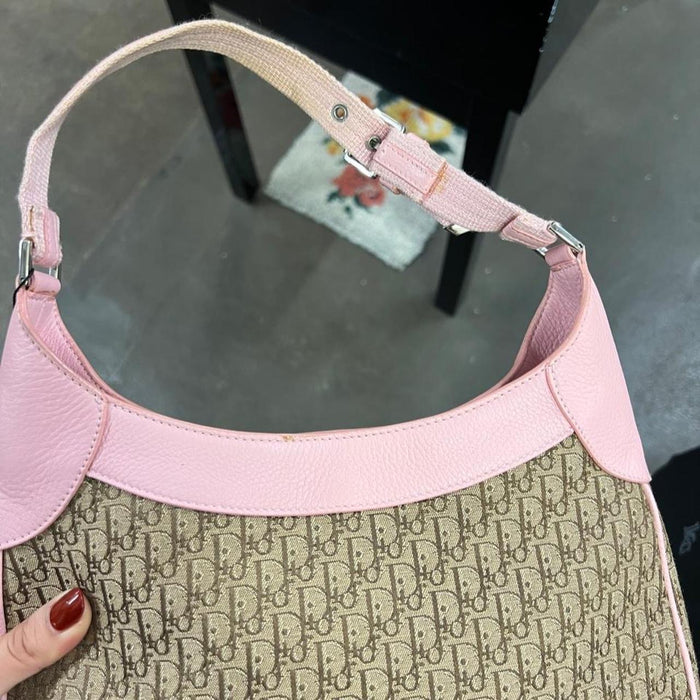 Christian Dior street chic canvas hobo bag