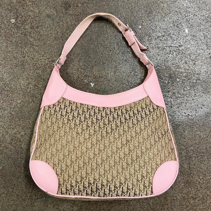 Christian Dior street chic canvas hobo bag