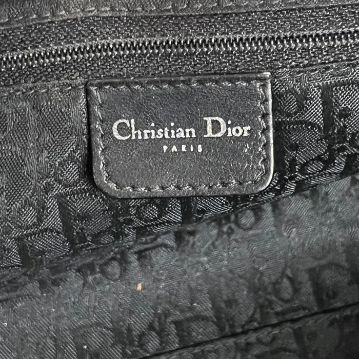 Dior hardcore black leather handbag
