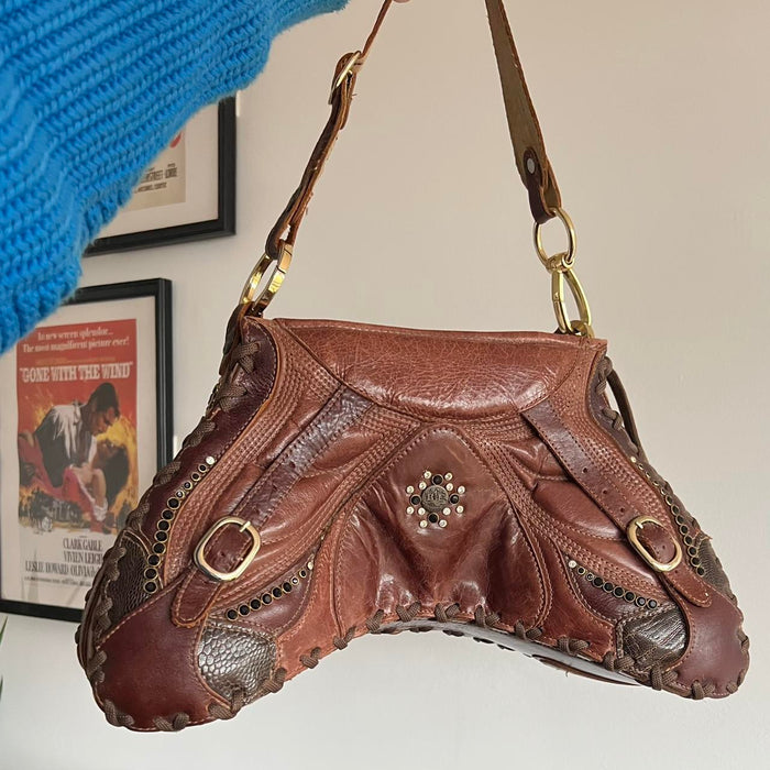 Bracher Emden large brown saddle bag