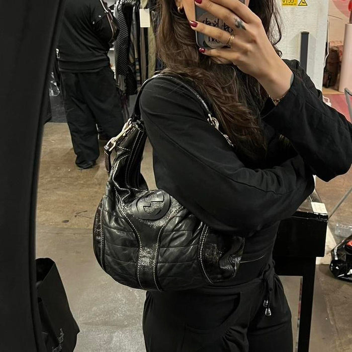 Gucci snowglam dialux medium hobo bag