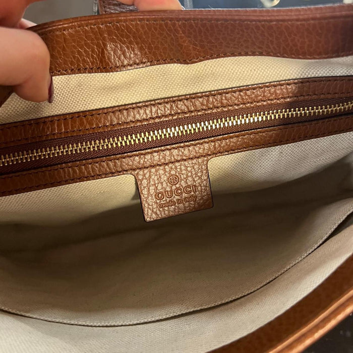 Gucci Jackie 1961 denim shoulder bag