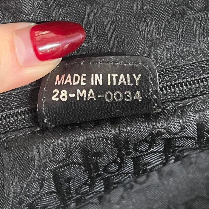 Dior hardcore black leather handbag