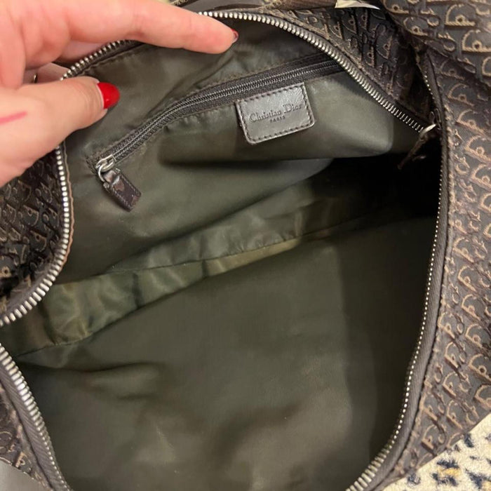 Christian Dior brown street chic XL hobo bag