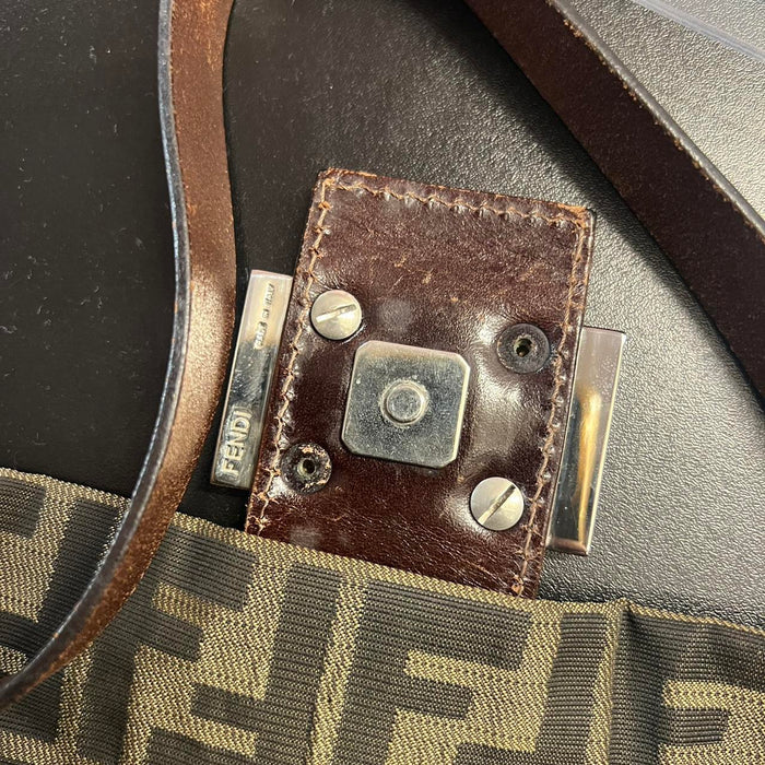 Fendi zucca baguette shoulder bag