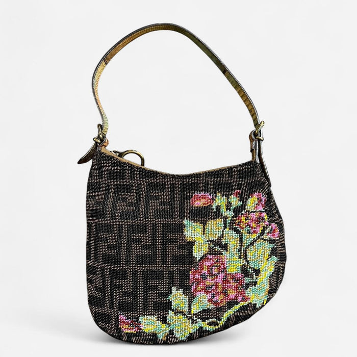 Fendi beaded oyster bag