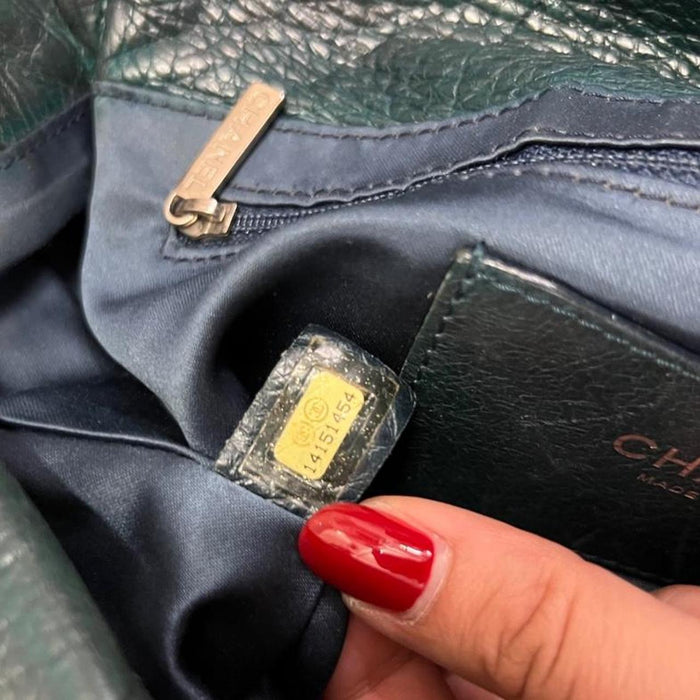 Chanel green on the road flap bag