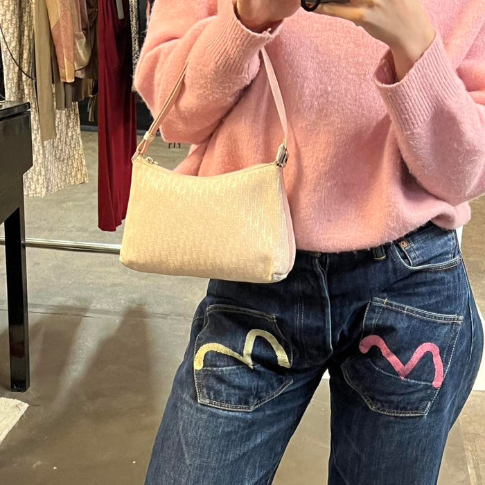 Christian Dior baby pink shoulder bag