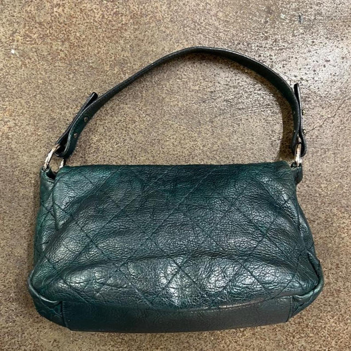 Chanel green on the road flap bag
