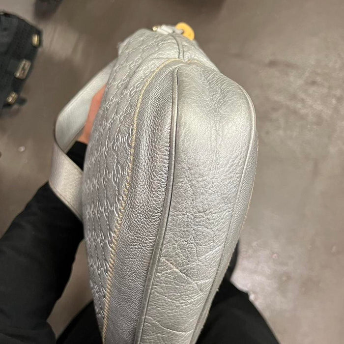 Gucci silver Jackie 1961 medium hobo bag