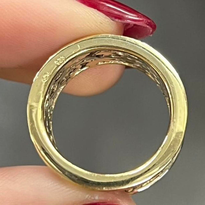 Vivienne Westwood gold orb and skull ring