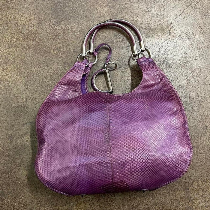 Christian Dior purple python 61 bag