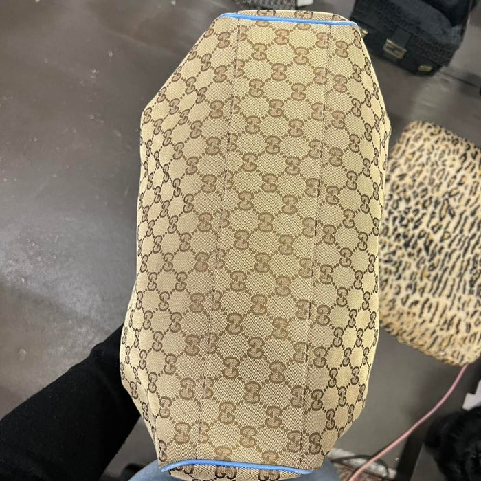 Gucci sukey blue shoulder bag