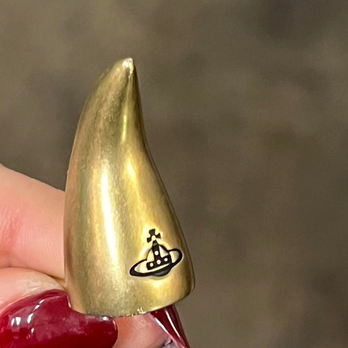 Vivienne Westwood antique gold horn tiara