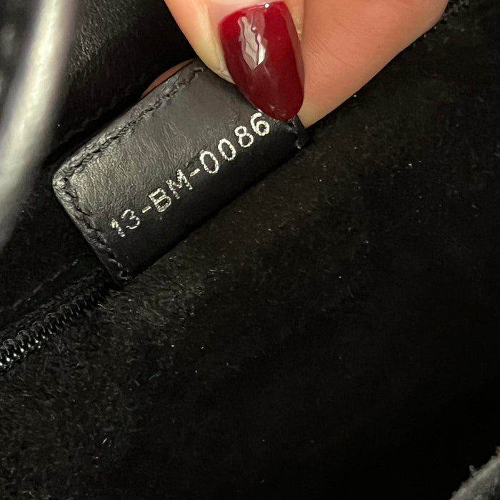 Christian Dior black rebelle hobo bag