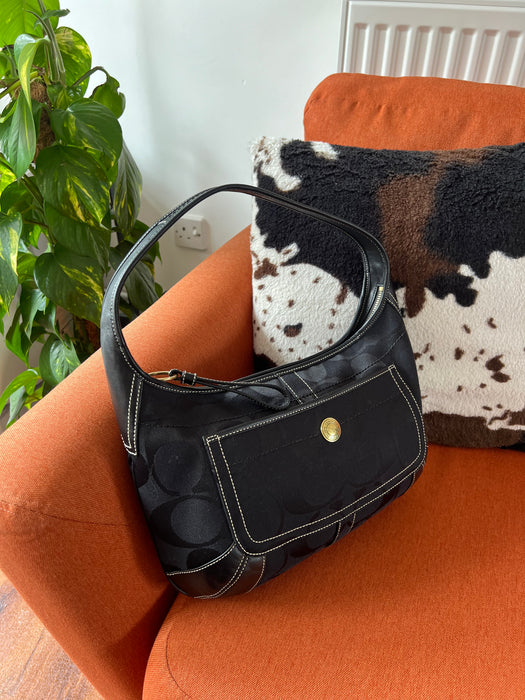 Coach black shoulder bag