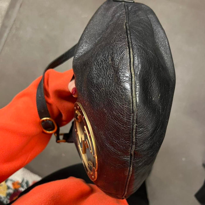 Gucci black blondie hobo bag