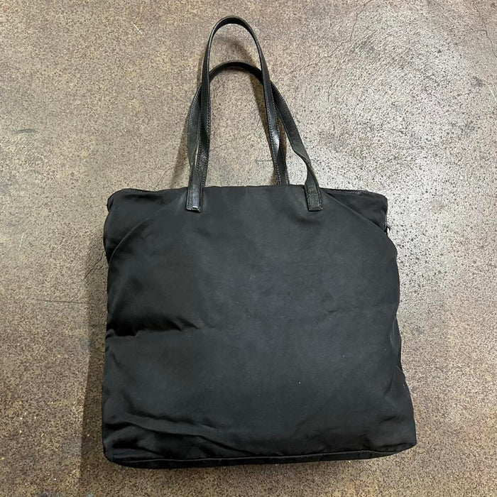 Prada black nylon tote bag