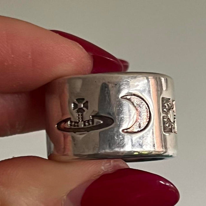 Vivienne Westwood vintage sterling silver symbol ring