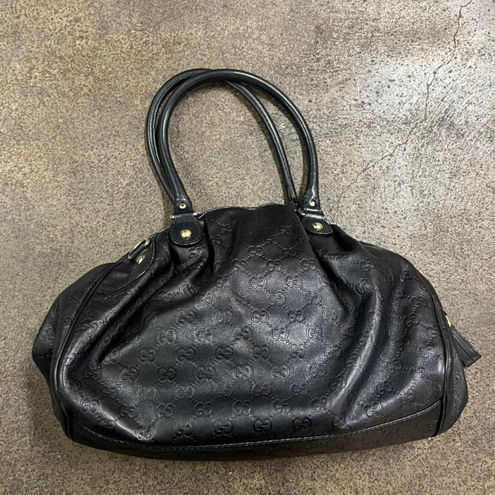 Gucci sukey black guccissima bag