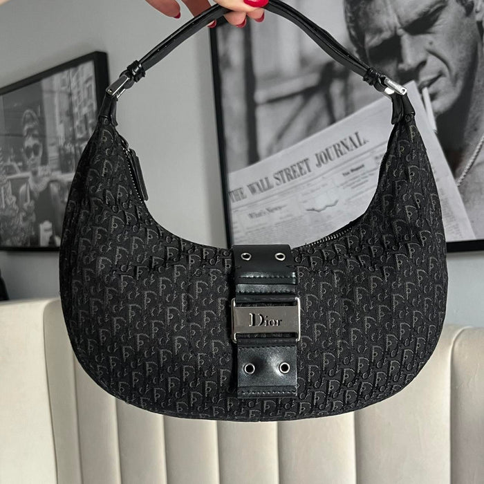 Dior Columbus black hobo mini shoulder bag