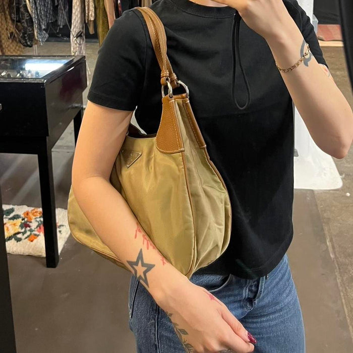 Prada nylon tessuto shoulder bag
