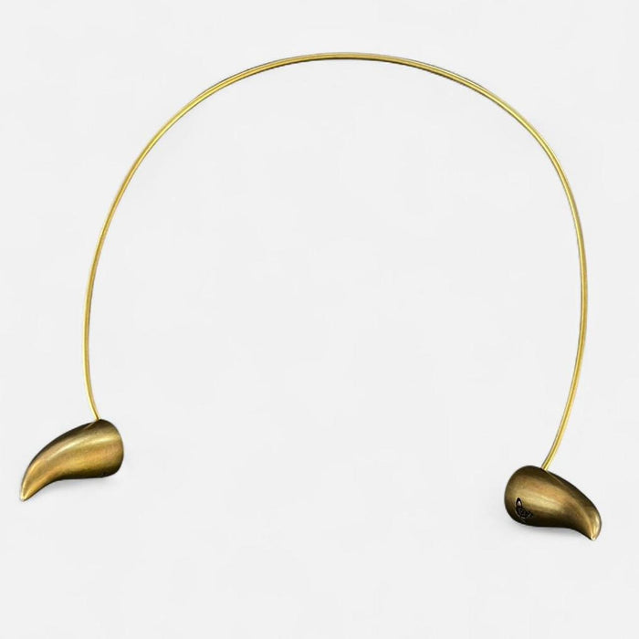 Vivienne Westwood antique gold horn tiara