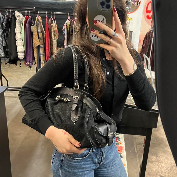 Christian Dior black shoulder bag