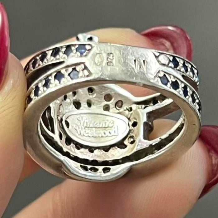 Vivienne Westwood vintage multicolour crown orb ring